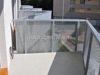 Pronájem klimatizovaného bytu 1+kk ve 3.NP s balkonem, byt B.3.4, rezidence DLOUHÁ LOUKA 2.etapa - Balkon, pronájem bytu 1+kk, Dlouhá Louka, České Budějovice