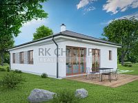 Prodej zděného nízkoenergetického domu 3+kk, výstavba, Hosín u Českých Budějovic, parcela 590 m2 - Foto 2