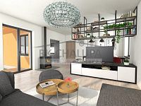 Prodej výstavby nízkoenergetického RD 4+1, Hluboká nad Vltavou, 918 m2, nová rezidenční lokalita - interier 02 - oranzova.jpg