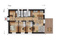 Prodej výstavby nízkoenergetického RD 4+kk, Hluboká nad Vltavou, 920 m2, nová rezidenční lokalita - pudorys_RD_D.jpg