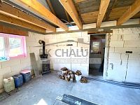 Prodej rekreační chaty, Dolní Stropnice, před dokončením, 42 m2, u řeky Stropnice - IMG_4583.jpeg