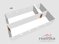 !!! REZERVACE !!! Prodej budovy s obchodními, sklad. a výrobními prostory, ul. Hlavní, Brumovice - Brumovice 1. PP 3D.jpg