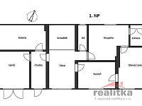 Prodej rodinného domu 5+1 a 1+1 s garáži, hospodářskou budovou a zahradou, Skřipov, okres Opava - RD Skřipov 1.NP.jpg