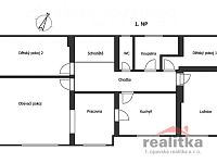 Prodej rodinného domu 5+1 a 1+1 s garáži, hospodářskou budovou a zahradou, Skřipov, okres Opava - RD Skřipov 2.NP.jpg