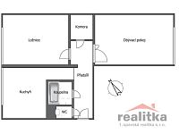 !!! REZERVACE !!! Prodej slunného bytu 59 m2, 2+1, Opava, ul. Holasická - byt 2+1 Holasická 16.jpg