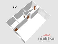 Prodej moderně zrekonstruovaného rodinného domu 4+kk s terasou, ul. Hillova, Opava - RD Hillova 10-1.NP 3D.jpg