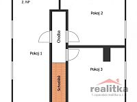 Prodej rekreačního domu 4+1 se zahradou, Hořejší Kunčice (okres Opava) - Chata Hořejší Kunčice 2.NP.jpg