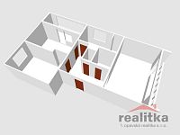 Prodej bytu 3+1, 64 m2 s garáži a zahradou, Opavská ul., Otice, okres Opava - byt 3+1 Otice 3D.jpg