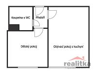 Prodej rekonstruovaného bytu 34 m2, 2+kk, Opava, ul. Fügnerova - byt 2+kk Fugnerova 8.jpg