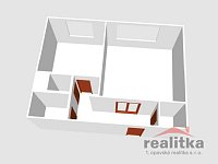Prodej slunného bytu 38 m2, 1+1, Opava, ul. 17.listopadu - byt 1+1 3D.jpg