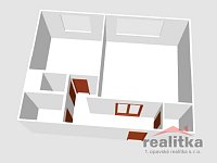 Prodej bytu 1+1, 38 m2, ul. 17. listopadu, Opava - byt 1+1 3D.jpg