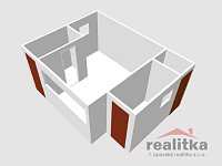 Prodej zahradní chatky s přístavkem 20 m2 a přenechání podnájmu zahrádky 317 m2, Městské sady, Opava - Chata Městské sady 3D.jpg