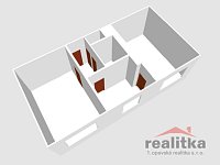 Pronájem bytu 53 m2, 2+1, ul. Rooseveltova, Opava - Rooseveltova 2+1 3D.jpg