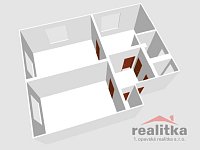 Pronájem bytu 2+1 67 m2 se zahradou, Opava, ul. Horovo náměstí - byt 2+1 č.3 Horovo nám.3 3D.jpg