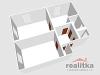 Pronájem bytu se zahradou 64 m2, 2+1, ul. Horovo náměstí, Opava - byt 2+1 č.2 Horovo nám.3 3D.jpg
