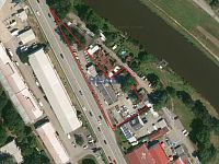 Prodej haly, dílny na Vltavském nábřeží 402m2 - mapa