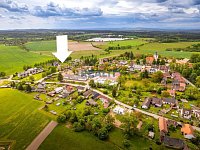 Prodej stavebního pozemku 860m2 Kostelec nad Vltavou - umístění pozemku