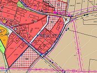Prodej stavebního pozemku 860m2 Kostelec nad Vltavou - územní plán