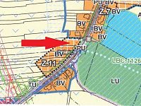 Prodej stavebního pozemku u Třeboně- Lužnice 1549m2 - územní plán Lužnice