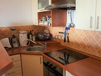 Pronájem garsoniéry 29m2 s lodžií Vidov - kuchyňka