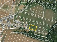 Stavební pozemek celkem 1814 m2, Libež - Pozemky oba_Katastrální mapa (výstřižek).JPG