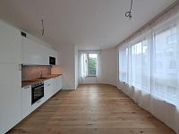 Pronájem nového nezařízeného bytu 1+kk, 34 m2, Praha 5