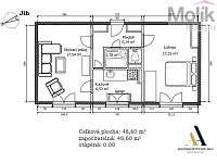 Prodej bytu 2+1, 49 m, ul. Jungmannova, Duchcov - 12 Půdorys - Jungmannova DUX.jpg