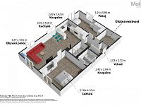 Prodej rodinného domu 3+kk, 120 m2, Kladruby, okr. Teplice - Foto 5