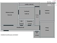 K prodeji družstevní byt 3+1+L (70 m2) ulice Gagarinova 1428, Teplice - Foto 6