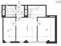 Byt 3+kk, ul. Žižkovo náměstí, Chomutov - D.1.1.b.27 Byt_D_NP 14-17.jpg