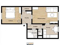 Cihlový byt 2+1, osobní vlastnictví, ul. Kpt. Jaroše, Kadaň - 6949-Byt 2 1, cihlák, Kadaň.jpg