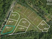 K prodeji stavební parcela 998 m2, v obci Mariánské Radčice