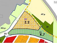 K prodeji stavební parcela 1.155 m2, v Obci Mariánské Radčice - BV Z2- uzemní plán Radčice