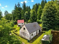 Prodej chalupy, 531 m2, Klíny, Rašov - Pohled na chalupu