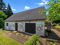 Prodej chalupy, 531 m2, Klíny, Rašov - Pohled na chalupu
