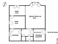 Prodej vícegeneračního domu 190m2 + půda na pozemku 600m2, 2 byty, sklep, půda - Pod sychrovem, 1.NP