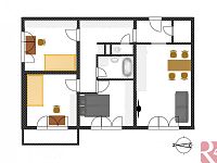 Prodej bytu 3+1 73m2, P10 Záběhlice, ul. Narcisová, balkon 4m2, sklep 1m2 - Narcisová, úprava 4kk