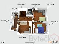 Prodej dvougeneračního rodinného domu s garáží a zahradou 905 m2  Jesenice u Prahy - Foto 25