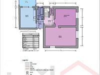 Patrový rodinný dům s pozemkem 482 m2, obec Pyšely - Plánek Pyšely 1.NP.JPG
