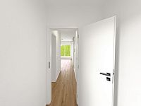 Moderní byt 3+kk s balkonem (4NP), parkovací stání a zahrada, lokalita České Budějovice, K. Lávičky - Předsíň_pohled 1.jpg