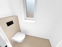 Moderní byt 3+kk s balkonem (4NP), parkovací stání a zahrada, lokalita České Budějovice, K. Lávičky - Toaleta.jpg
