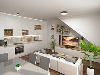 Moderní byt 3+kk s balkonem (4NP), parkovací stání a zahrada, lokalita České Budějovice, K. Lávičky - Vizualizace