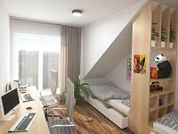 Moderní byt 3+kk s balkonem (4NP), parkovací stání a zahrada, lokalita České Budějovice, K. Lávičky - Vizualizace