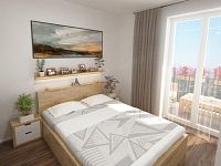 Moderní byt 3+kk s balkonem (4NP), parkovací stání a zahrada, lokalita České Budějovice, K. Lávičky - Vizualizace