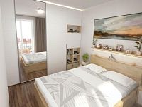 Moderní byt 3+kk s balkonem (4NP), parkovací stání a zahrada, lokalita České Budějovice, K. Lávičky - Vizualizace