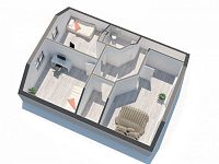 Rodinný dům 5 + kk s fotovoltaikou a zahradou 597 m², lokalita Homole u Českých Budějovic - RD_Homole_podkrovi_Camera01_0004.jpg