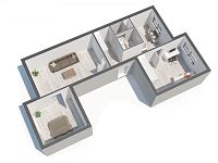 Prostorný byt 3+1, 66,8 m², lokalita Týn nad Vltavou, Komenského - 3_1_Tyn_nad_Vltavou_Camera01_0003.jpg