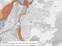 Pěkný a prostorný byt 3+1, 68,8 m². lokalita Plzeň – Doubravka, Na Dlouhých - Mapa povodňových oblastí: část obce