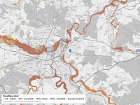 Pěkný a prostorný byt 3+1, 68,8 m². lokalita Plzeň – Doubravka, Na Dlouhých - Mapa povodňových oblastí: obec