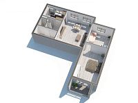 Prodej družstevního bytu 4+1 (upraven na 3+1) s lodžií – Lišov, Čechova - 3_1_Lisov01_Camera01_0002.jpg